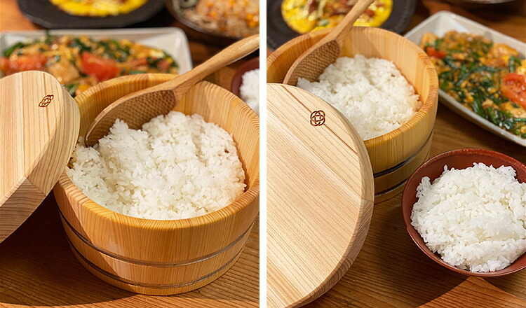 楽天市場】【500円OFFクーポン】KISAI おひつ 2合 お櫃 木製 天然木