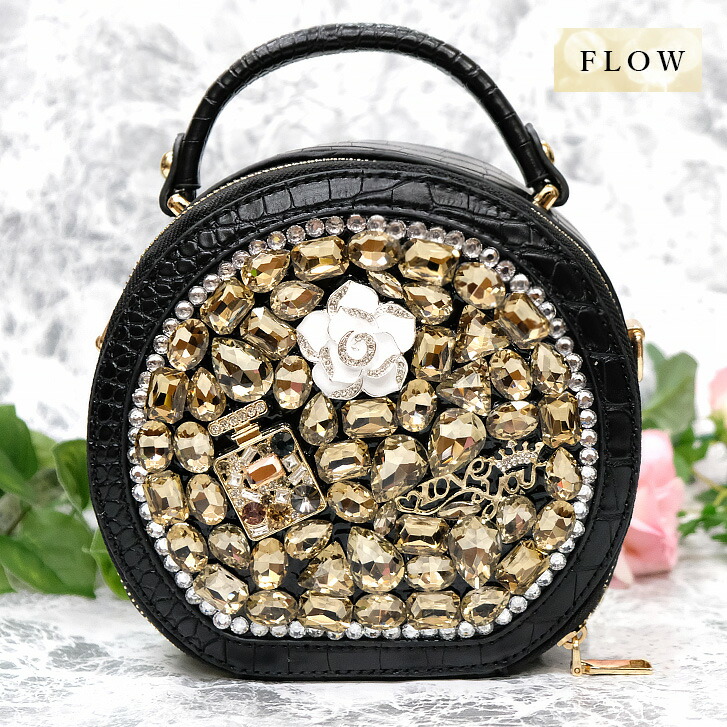 楽天市場】送料無料 キラキラビジュー2WAYバッグ キラキラ デコ 結婚式