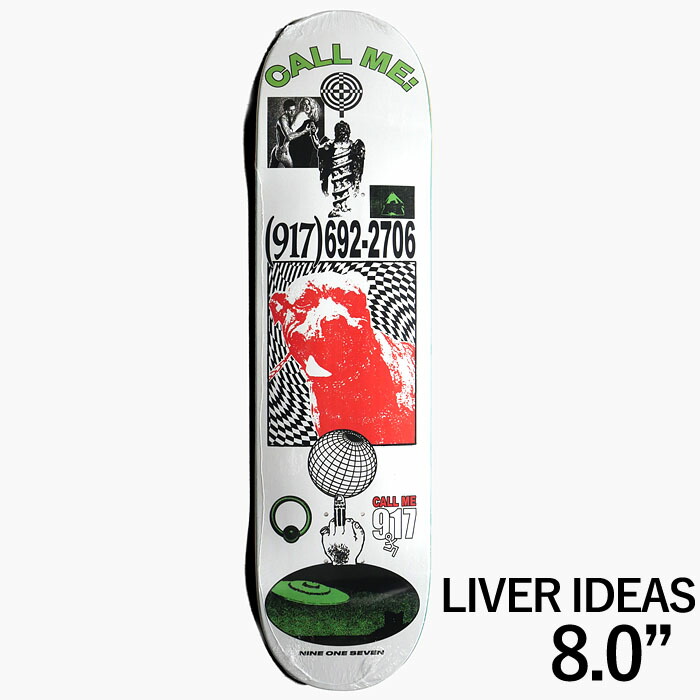 楽天市場】【スケボー デッキ 8.0】CALL ME 917 スケートボード