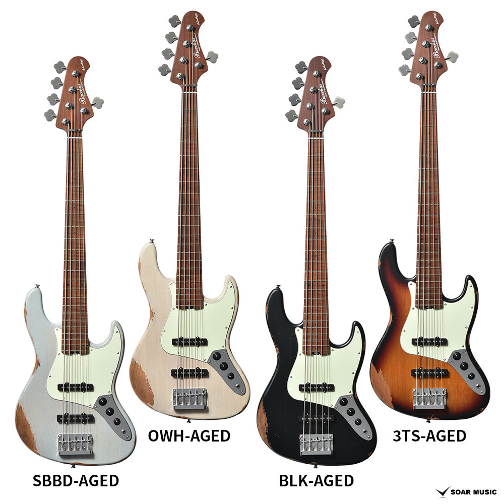 残り3日】Bacchus 5弦 ジャズベース レリック 加工 残り3日】Bacchus 5