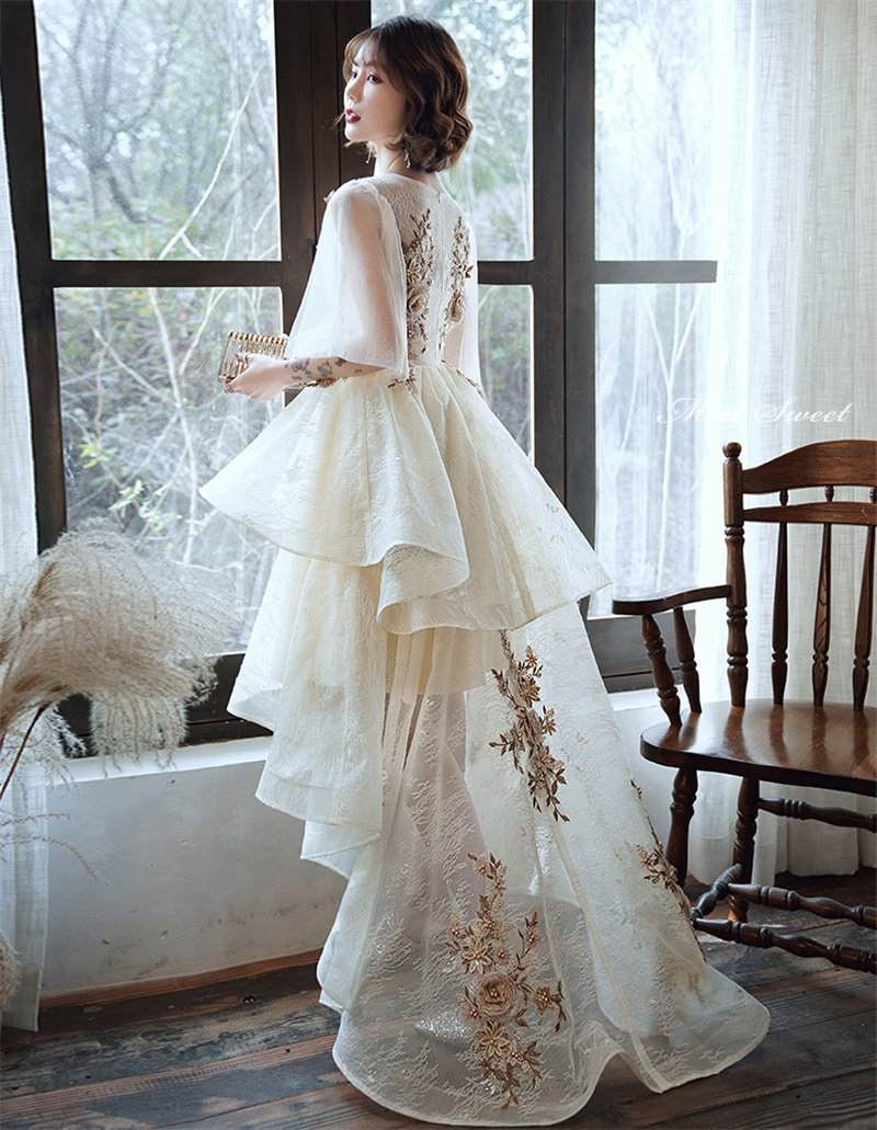 楽天市場】カラードレス 編み上げ パーティードレス フォーマル フレア