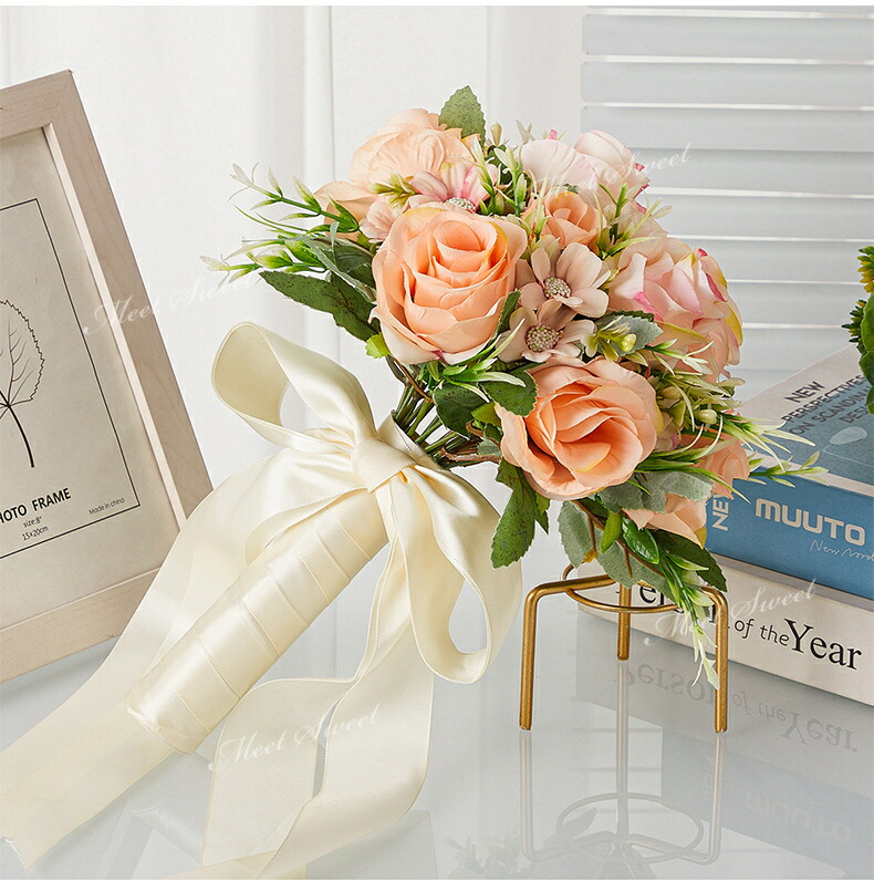 楽天市場】ウェディングブーケ ウエディングブーケ オーバルブーケ