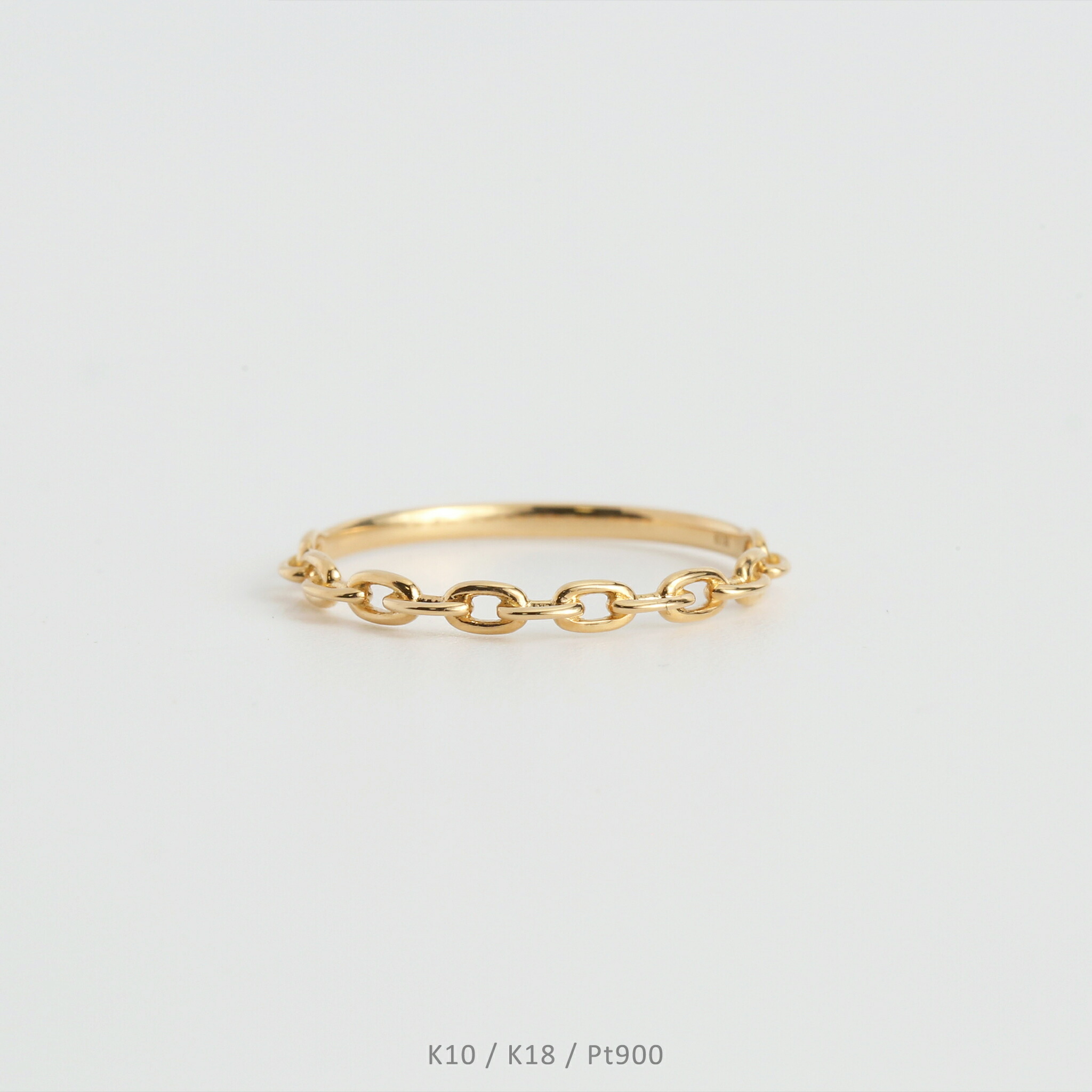 楽天市場】【Kette Ring / Oval】 K10/K18/Pt900 チェーン モチーフ 地