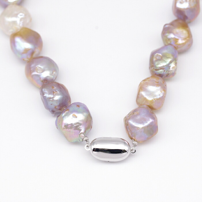 楽天市場】淡水 パール ネックレス バロック 12～16mm 大珠 真珠