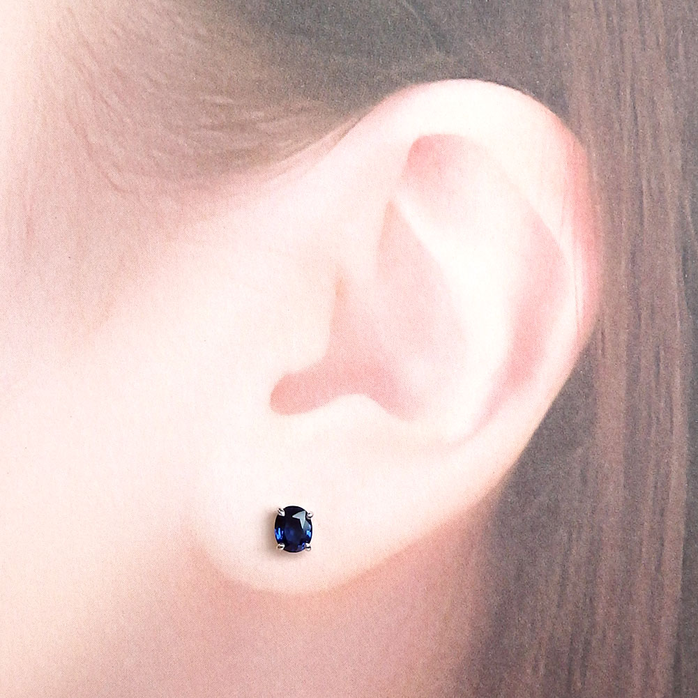 楽天市場】【ポイント10倍 お買い物マラソン】K18WG サファイア ピアス