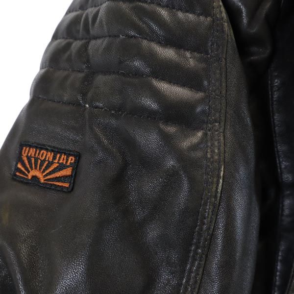 楽天市場】UNION JAP シープスキン レザー ダウンジャケット M