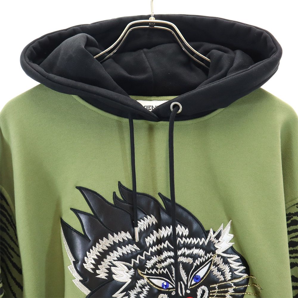 楽天市場】古着 KENZO ケンゾー プリント パーカー S グリーン プル