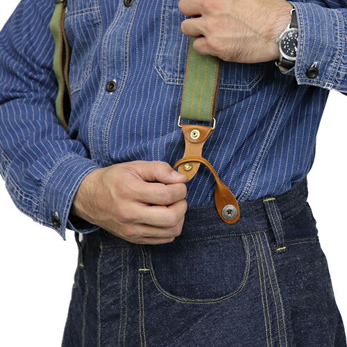 楽天市場】フリーホイーラーズ HEAVY STRONGHOLD SUSPENDERS EVERGREEN