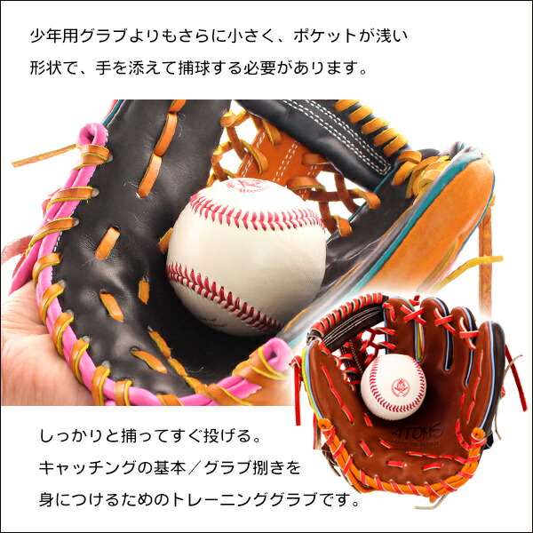 楽天市場】アトムズ トレーニンググラブ 右投げ 硬式 軟式 兼用