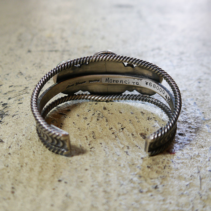 楽天市場】ターコイズ バングル ブレスレット モレンシー 鉱山 天然石