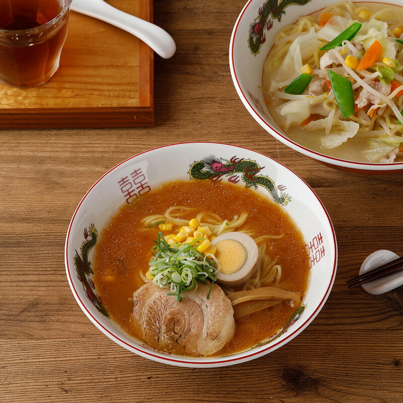 楽天市場】中華ラーメンどんぶり 20cm 910cc 切立 赤巻龍丼ぶり鉢