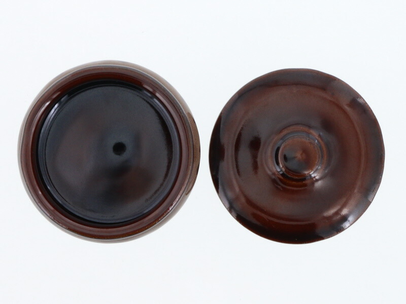 楽天市場】蓋付かめ 155cc 保存容器 梅干・漬物容器 陶器製