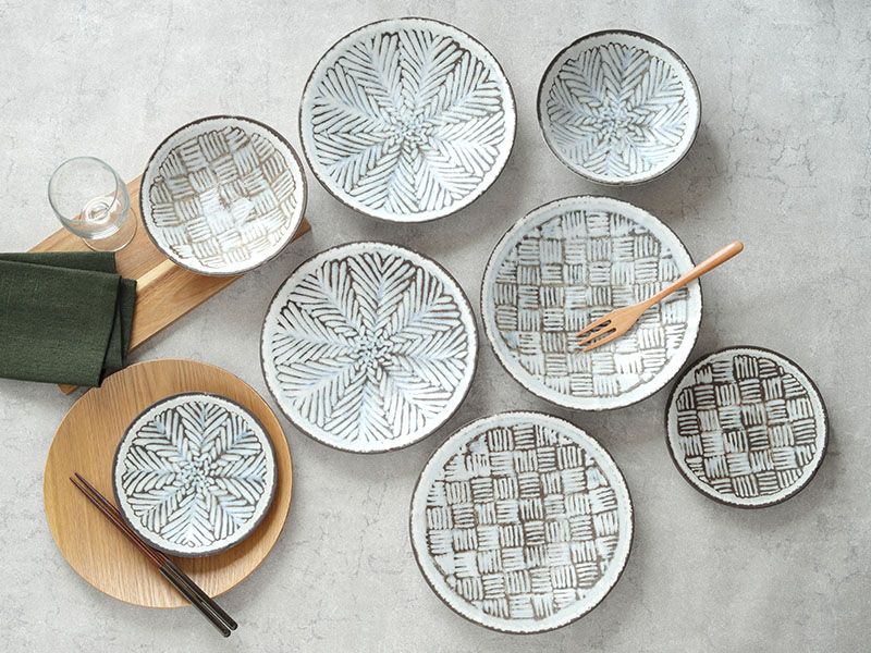 楽天市場】和食器 雪 8点食器セット 二人用福袋 磁器 日本製 美濃焼