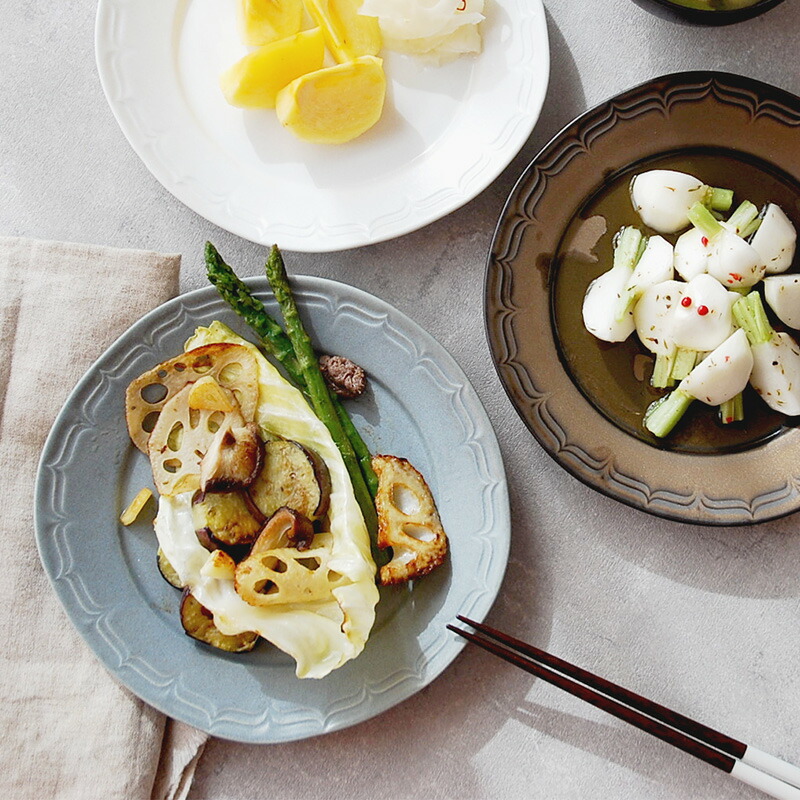 楽天市場】リムプレート 19cm フルーヴ マットカラープレート お皿 皿