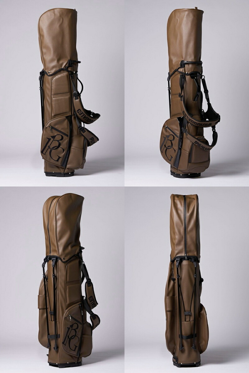 1piu1uguale3 キャディバックブラウン【破れ修正済】