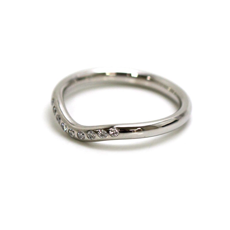 楽天市場】Tiffany&Co. ティファニー バンドリング ダイヤモンド Pt950