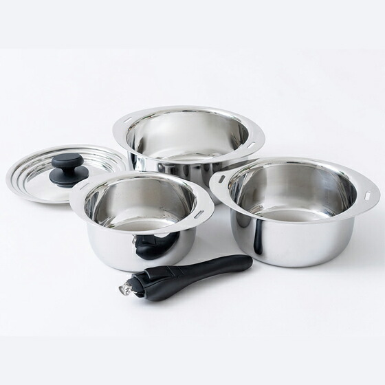 楽天市場】十得鍋セット 兼用蓋 ソースポット 16・18・20cm 片手