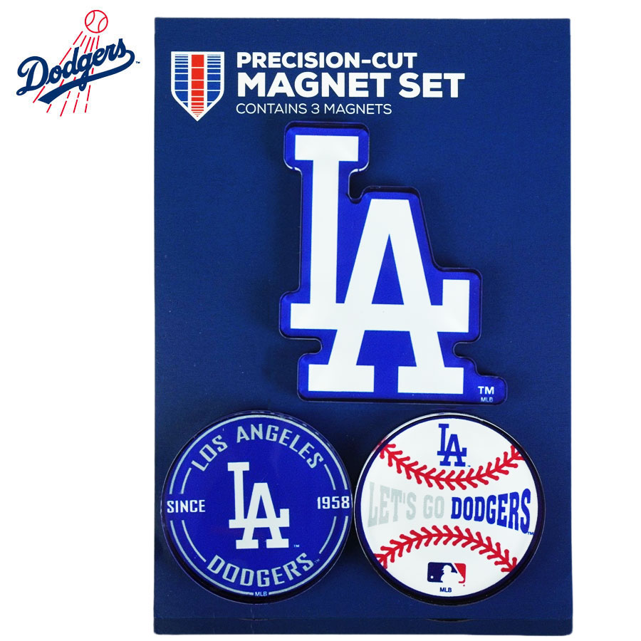 楽天市場】マグネット3個セット 公式 ドジャース グッズ定形外郵便対応
