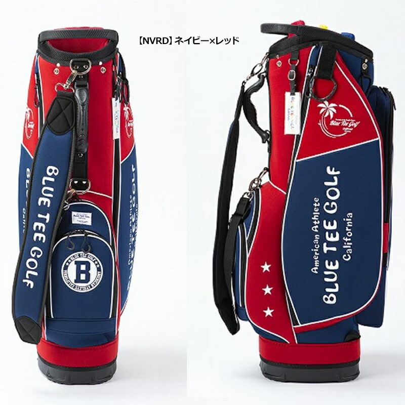 CXD キャディバッグ 青赤 コンビネーション CXD キャディバッグ 青赤