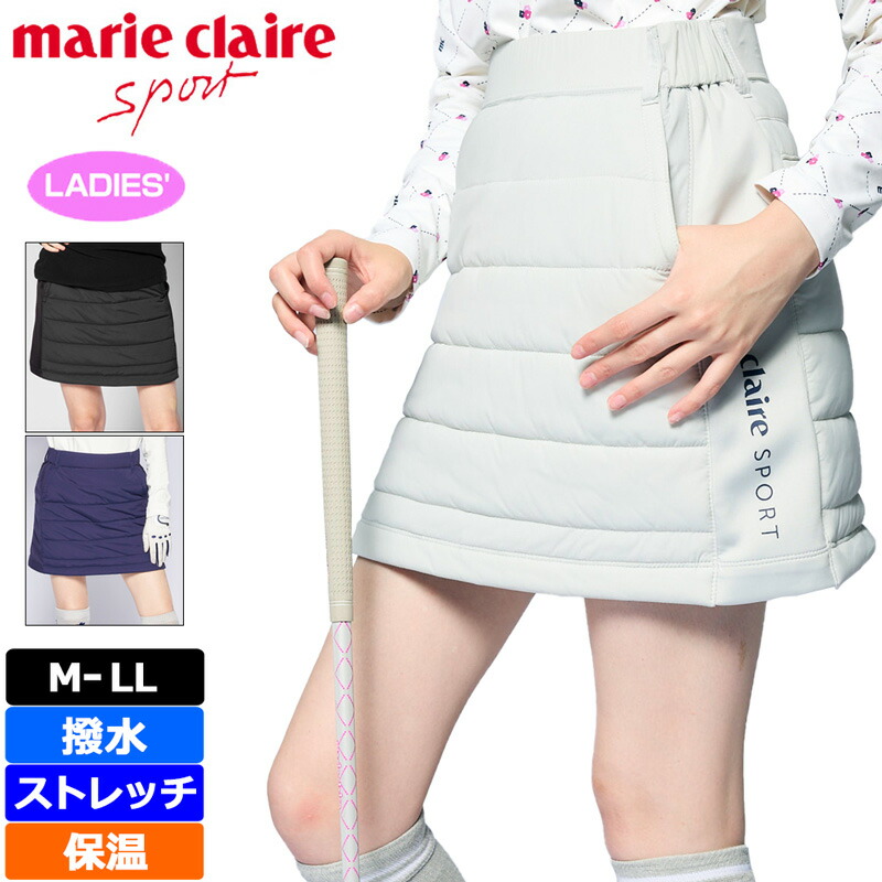 楽天市場】マリクレール レディース 中綿 スカート 保温 ストレッチ 撥