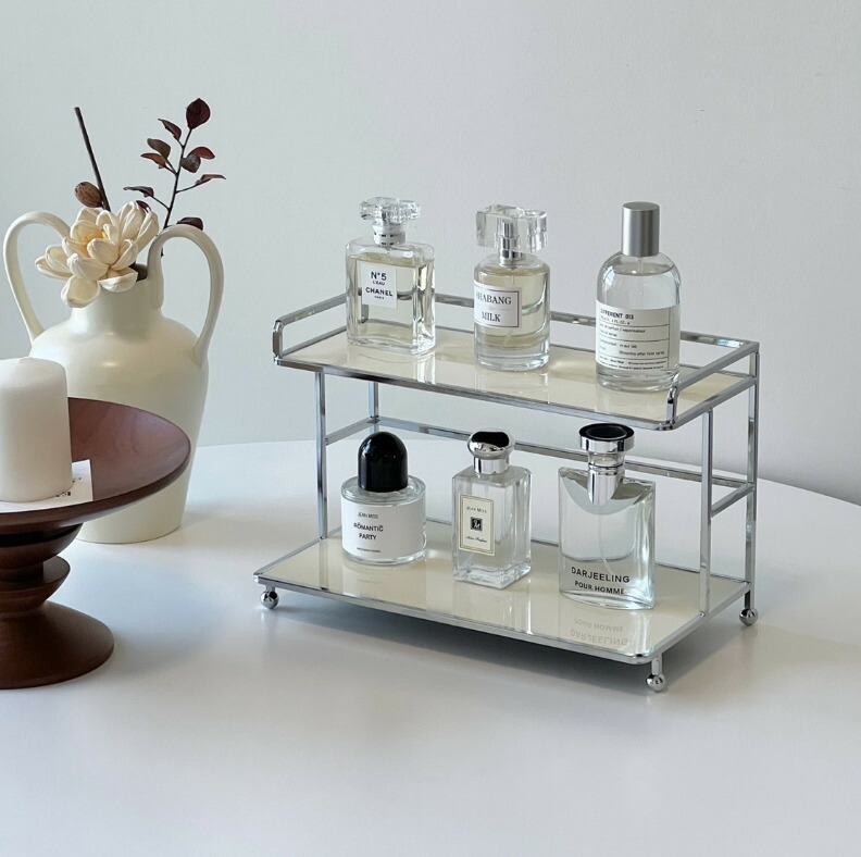 楽天市場】棚 ラック 豪華 頑丈 収納 デスクトップ ディスプレイ 二段