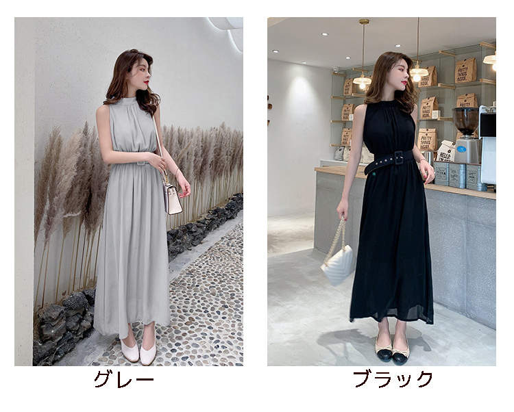 楽天市場】ノースリーブ ワンピース Aライン レディース 春 夏 秋 大人