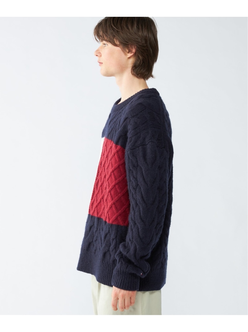 楽天市場】【SALE／50%OFF】ケーブルフラッグセーター TOMMY HILFIGER