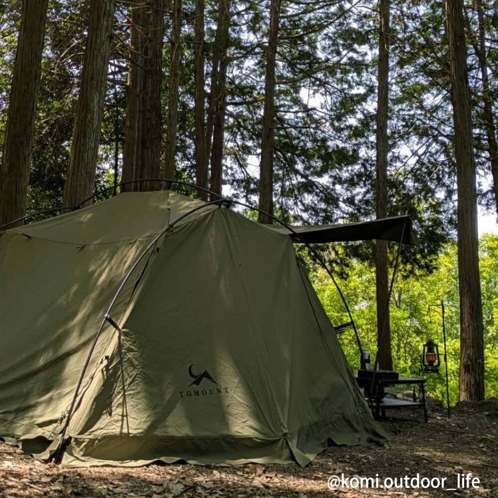 美品 TOMOUNT パップテント TC ソロテント 自立式 インナー付き 楽天