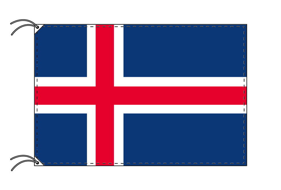 楽天市場】TOSPA アイスランド 国旗 100×150cm テトロン製 日本製 世界