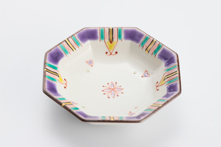 楽天市場】九谷焼 八角小皿 金箔紋/銀舟窯＜和食器 皿 小皿 人気