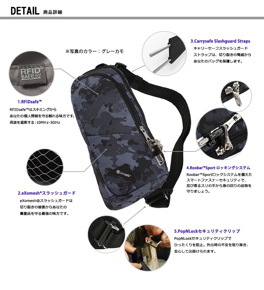 楽天市場】pacsafe/パックセーフ VIBE 150 【パックセーフ バイブ 150