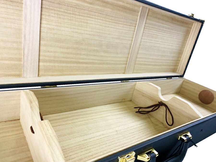 龍華斎 弦楽器 唐木紫檀棹 三味線 ハードケース付 N R8824H 古い三味線