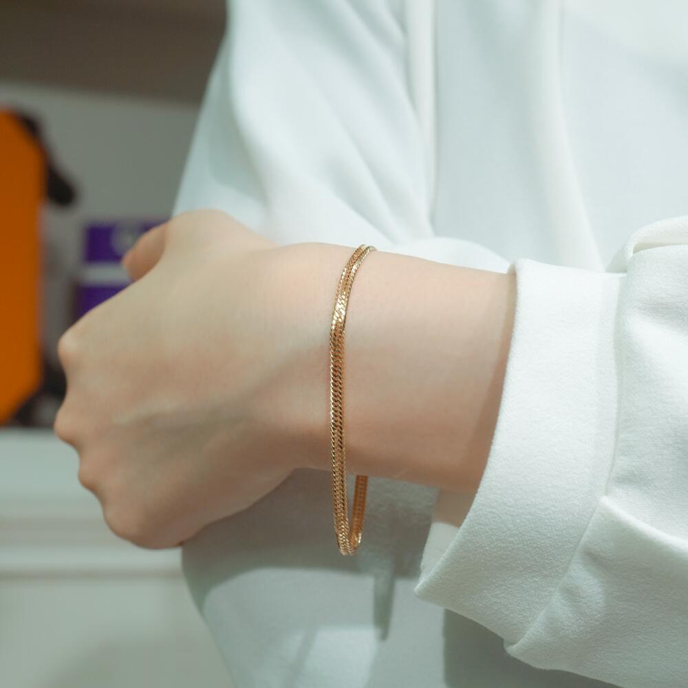 楽天市場】喜平 ブレスレット トリプル12面 17cm 4g トリプル 18金 750