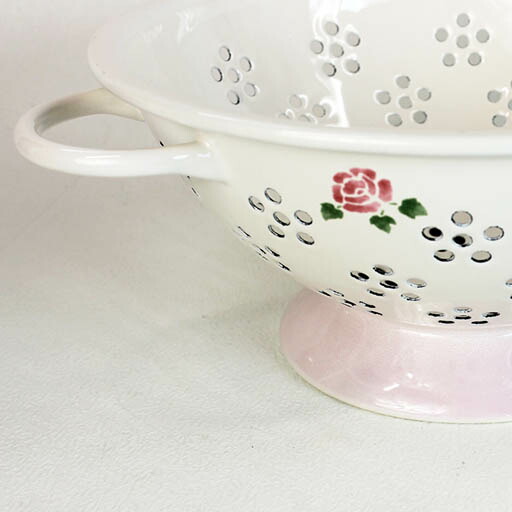 楽天市場】マニーローズ 琺瑯 22cmコランダー 【ザル/IH対応