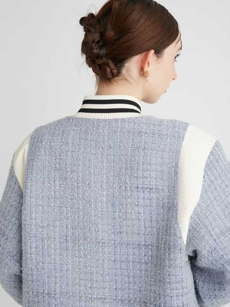 楽天市場】【SALE／20%OFF】バイカラーツイードスタジャン FURFUR