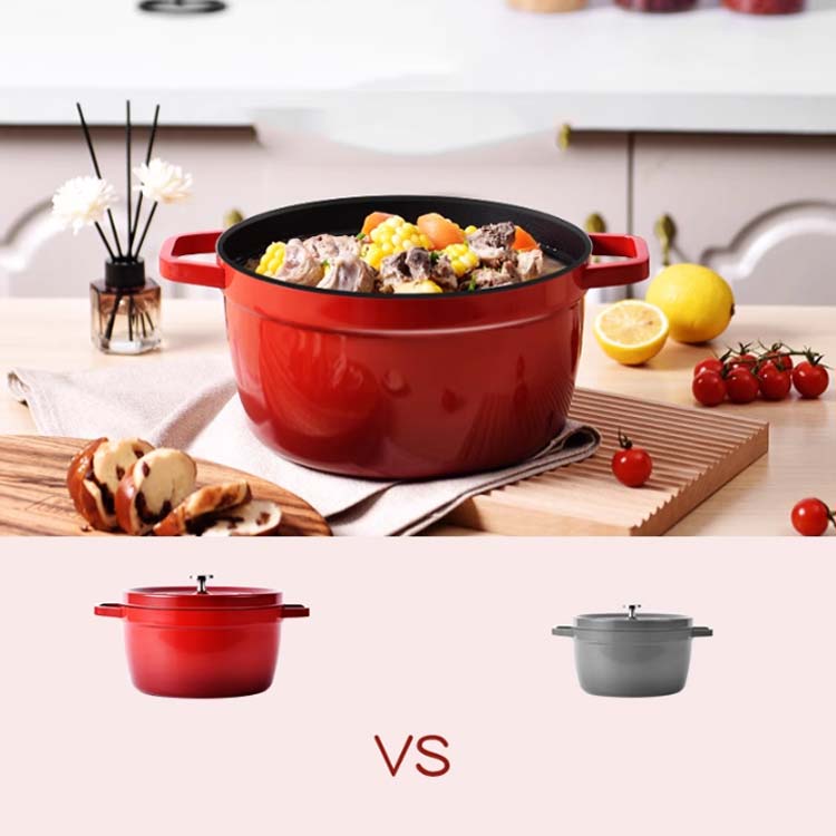 楽天市場】ホーロー鍋 鉄鋳物 ホーロー 両手鍋 24cm 深型 蓋付き IH