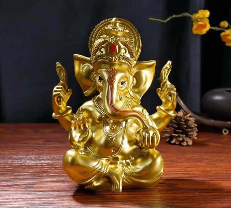 楽天市場】ガネーシャ置物風水インドの神様象オブジェガネーシャ像開運