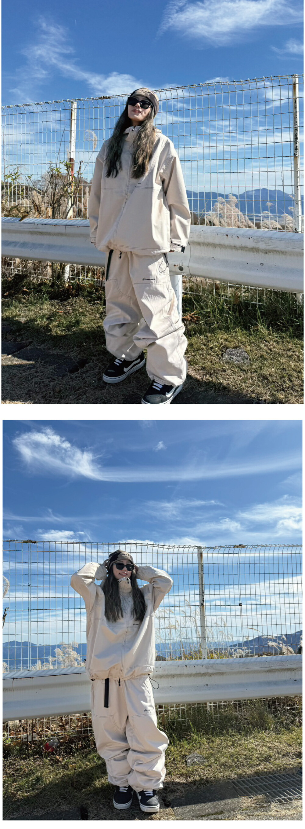 楽天市場】スノーボードウェア レディース 上下セット スキーウェア