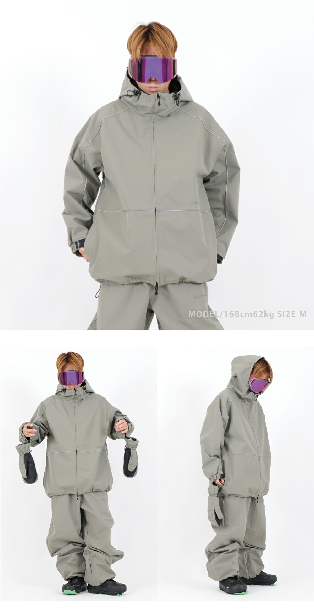 楽天市場】スノーボードウェア メンズ レディース オーバーサイズ