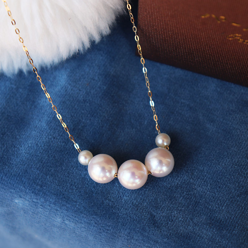 楽天市場】パール アコヤ真珠 ネックレス akoya K18 ベビーパール