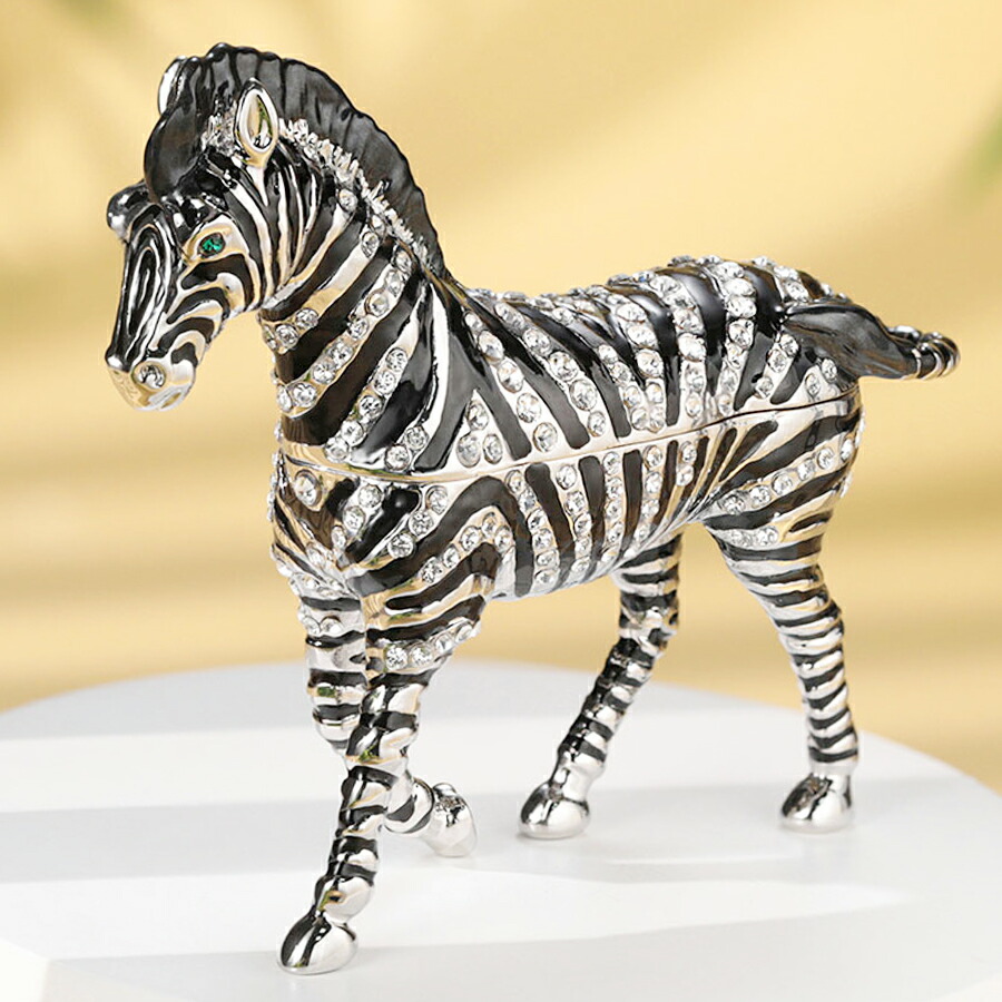 楽天市場】【正規品】 シマウマB しまうま ゼブラ ジュエリーボックス