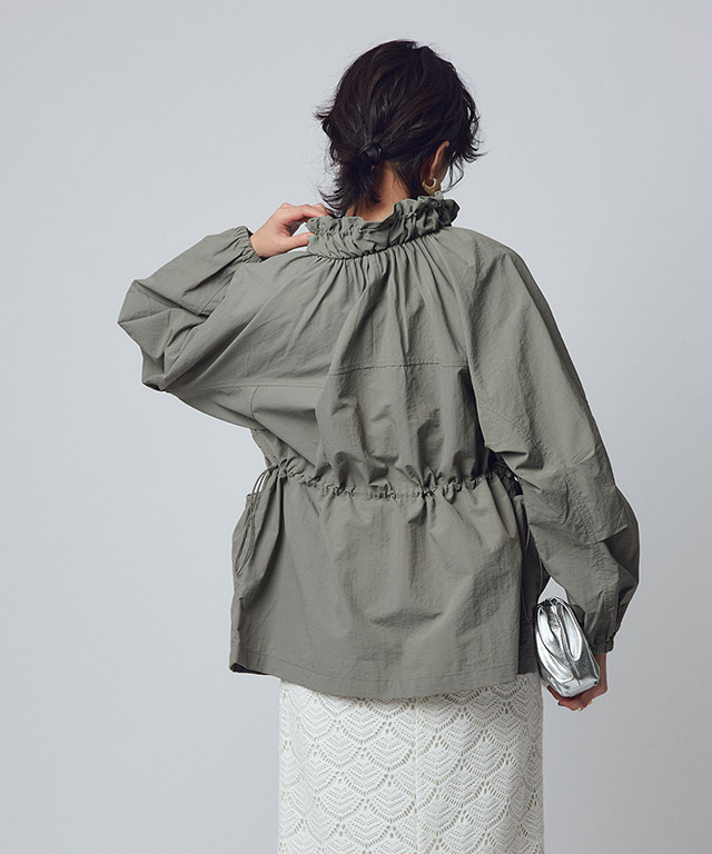 楽天市場】【全品10％OFFクーポン】[RASW]ドロストギャザーブルゾン