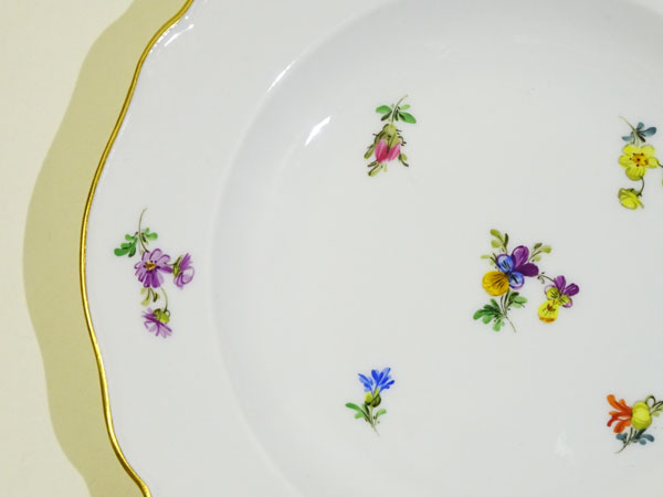 楽天市場】マイセン スキャタードフラワー 小花 プレート17cm ミックス