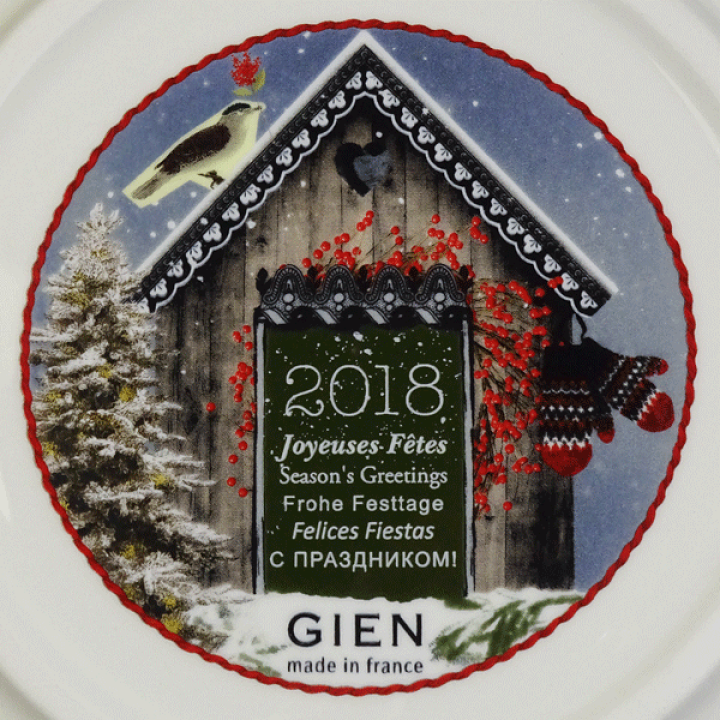 楽天市場】ジアン クリスマスプレート2018 シャレー柄 : 輸入雑貨