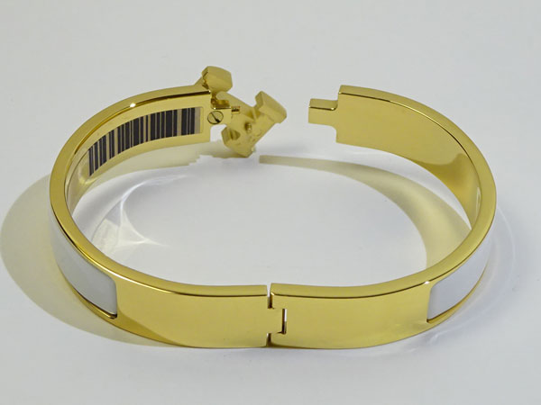 楽天市場】エルメス バングル ブレスレット クリックH ホワイト GM