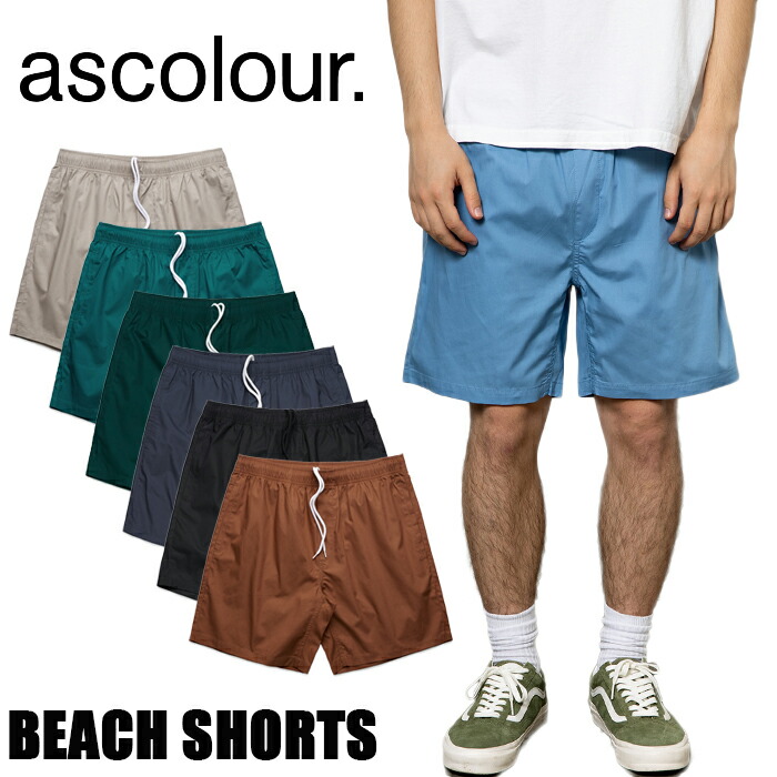 楽天市場】ビーチショーツ AS COLOUR ショートパンツ ナイロン バギー