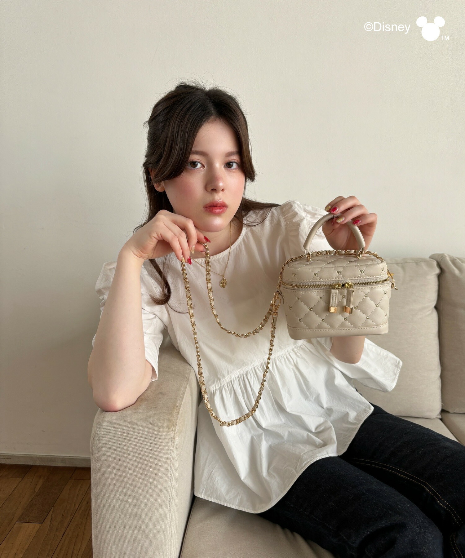 楽天市場】【Disney】さりげなミッキー / キルティングミニポシェット