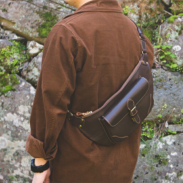 楽天市場】ボディバッグ メンズ 本革 栃木レザー 斜めがけ かっこいい