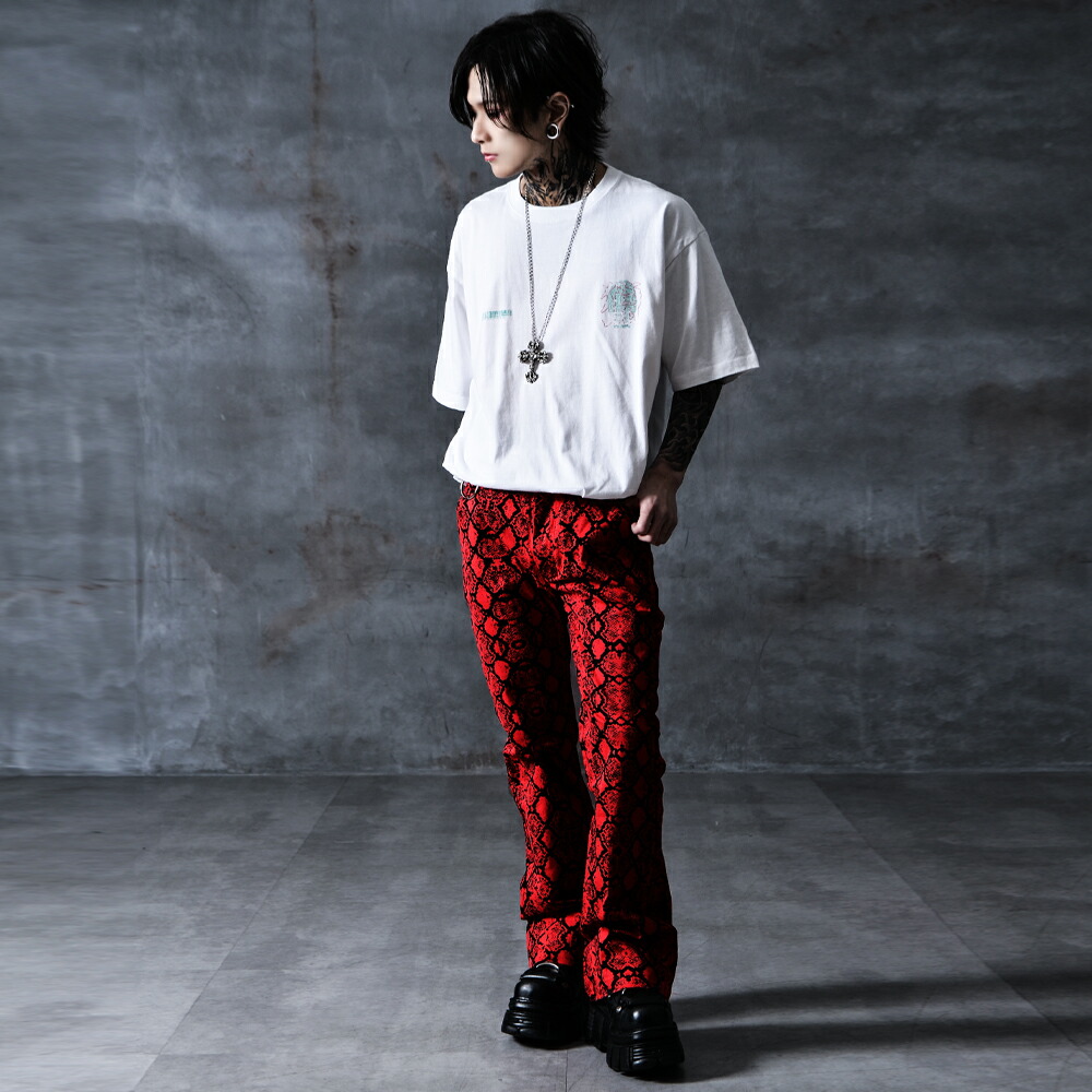 楽天市場】V系 スキニー パンツ フレアパンツ ヴィジュアル系