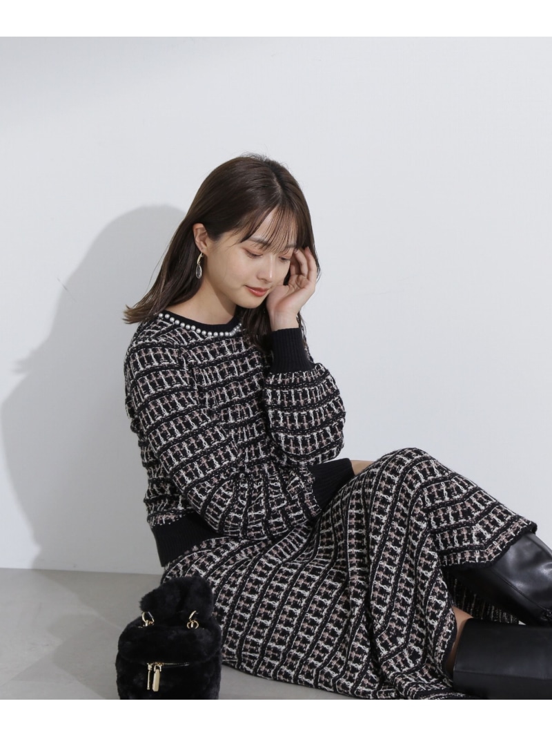 楽天市場】【SALE／50%OFF】《EDIT COLOGNE》パールツイードニット